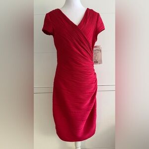 Joseph Ribkoff Textured Red Midi Dress